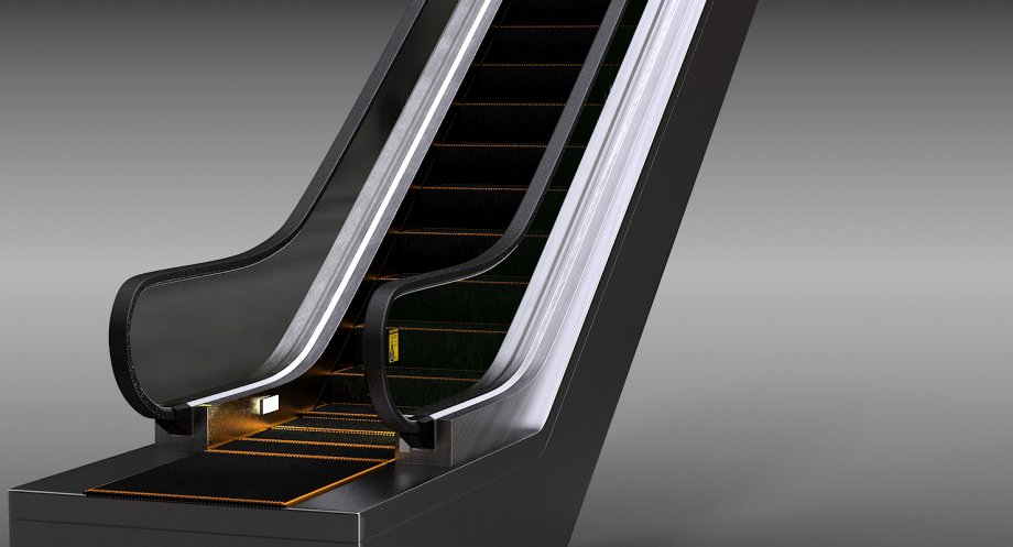 3d escalator model